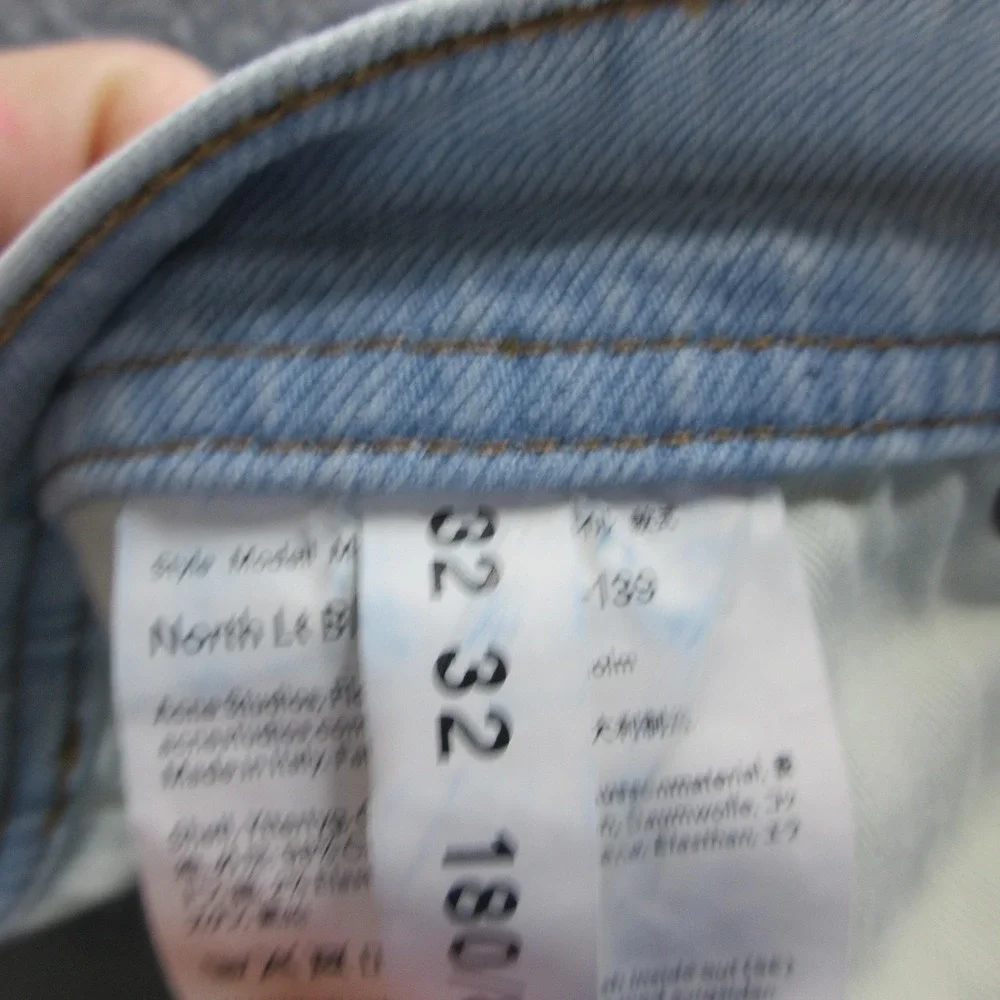 Acne Studios North Lt Blue Jeans Mens 32x28 Light Wash Slim Straight Stretch